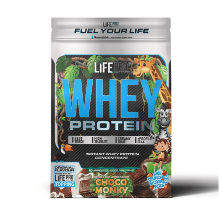 Life Pro Whey Choco Monky 2kg | Proteína Suero Chocolate
