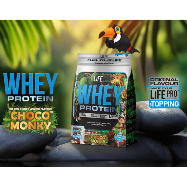 Life Pro Whey Choco Monky 2kg | Chocolate Protein Powder 2