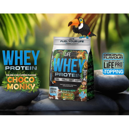 Life Pro Whey Choco Monky 2kg | Proteína Suero Chocolate