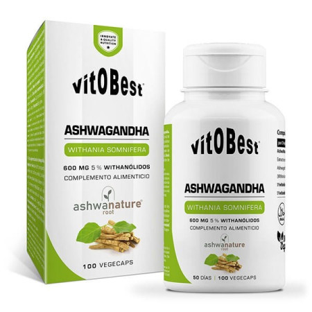 Ashwagandha AshwaNature Root 100 VegeCaps – Antiestrés Natural