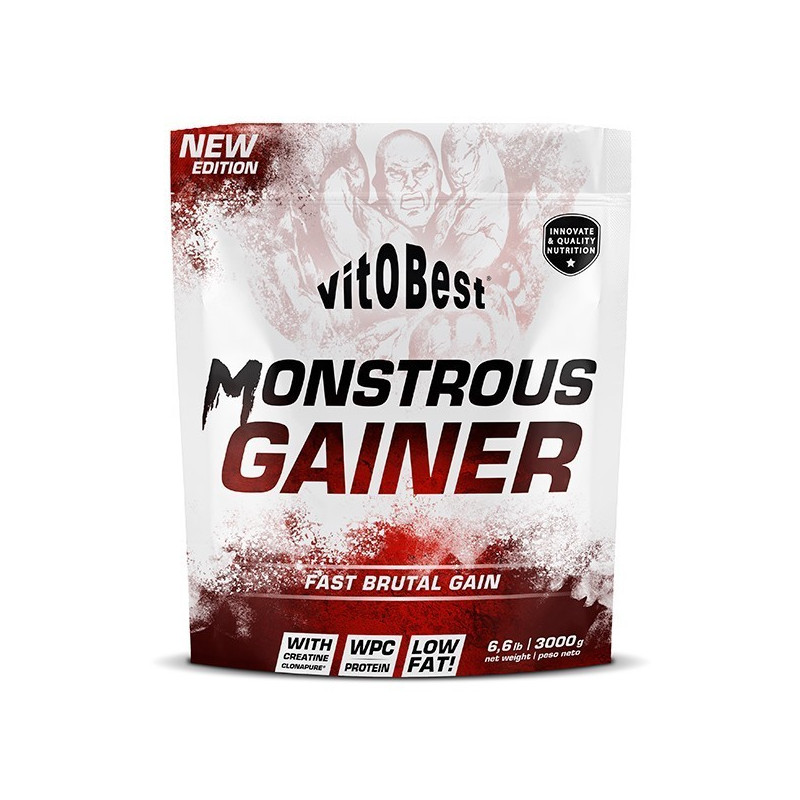 Monstrous Gainer 2200 VitoBest – Ganador de masa 1,5 kg / 3 kg / 7 kg