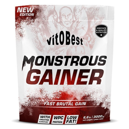 Monstrous Gainer 2200 VitoBest – Ganador de masa 1,5 kg / 3 kg / 7 kg