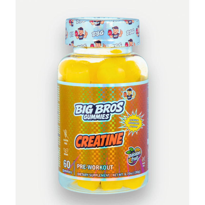 Big Bros Creatine Gummies – Creatina masticable en 12 sabores únicos