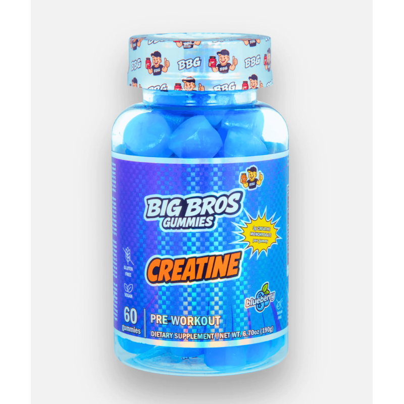 Big Bros Creatine Gummies – Creatina masticable en 12 sabores únicos