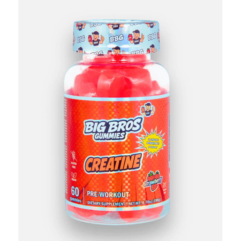 Big Bros Creatine Gummies – Creatina masticable en 12 sabores únicos