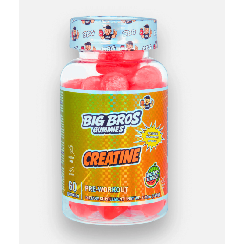 Big Bros Creatine Gummies – Creatina masticable en 12 sabores únicos