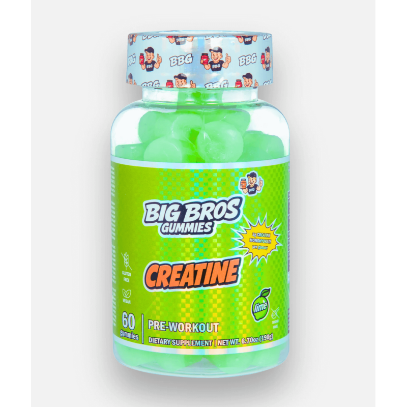 Big Bros Creatine Gummies – Creatina masticable en 12 sabores únicos