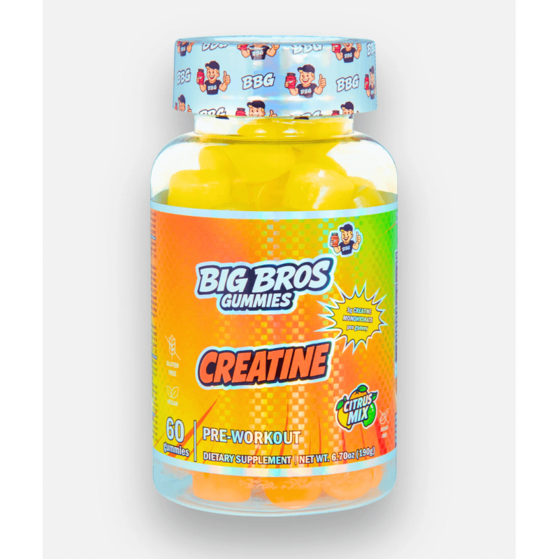 Big Bros Creatine Gummies – Creatina masticable en 12 sabores únicos