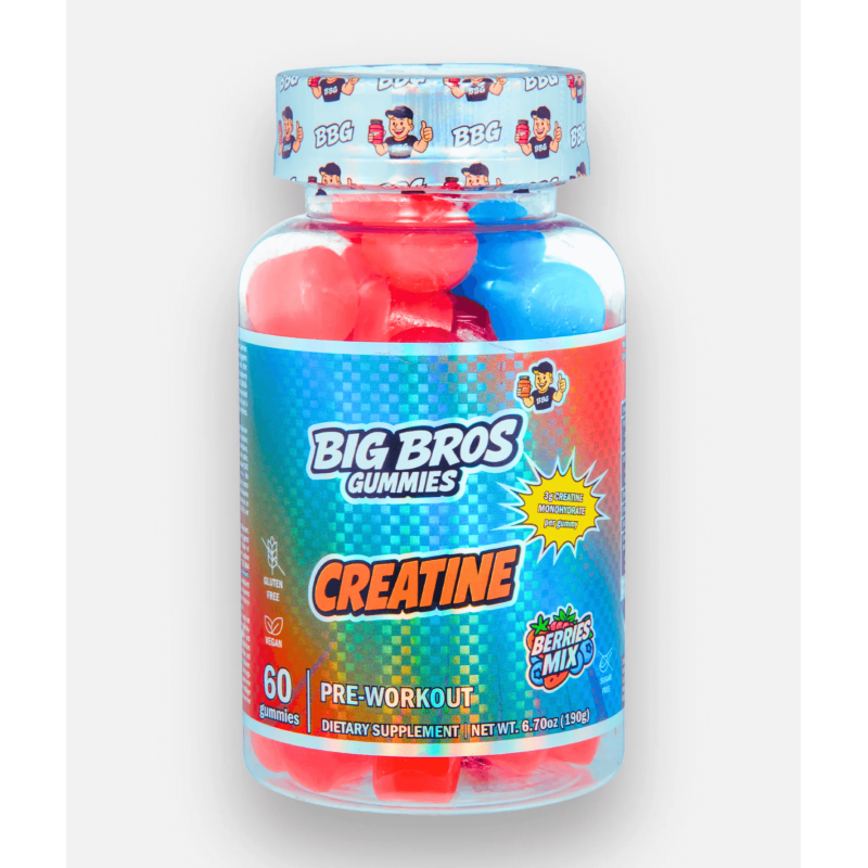 Big Bros Creatine Gummies – Creatina masticable en 12 sabores únicos