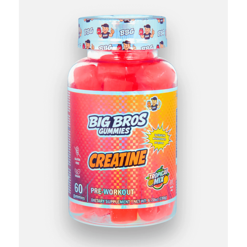 Big Bros Creatine Gummies – Creatina masticable en 12 sabores únicos