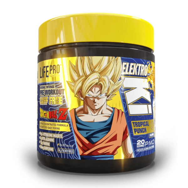 Life Pro Elektro Ki Caff-Free Dragon Ball Z |Caffeine-Free Pre-Workout