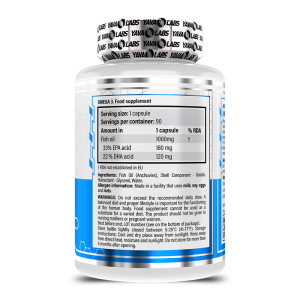 Omega 3 Yava Labs | Max Purity EPA & DHA | Heart & Brain Health 2