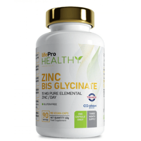 Life Pro Zinc Bisglycinate 90 Vegancaps | Zinc