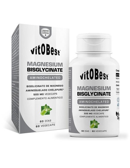 Magnesio Bisglicinato ChelaPure® Vitobest 60 Cápsulas