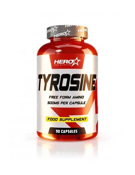 L-Tirosina Hero Tech Nutrition 90 Cápsulas | 1000 mg