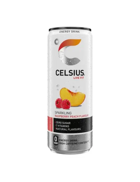 Celsius Bebida Energética Frambuesa Melocotón 355 ml