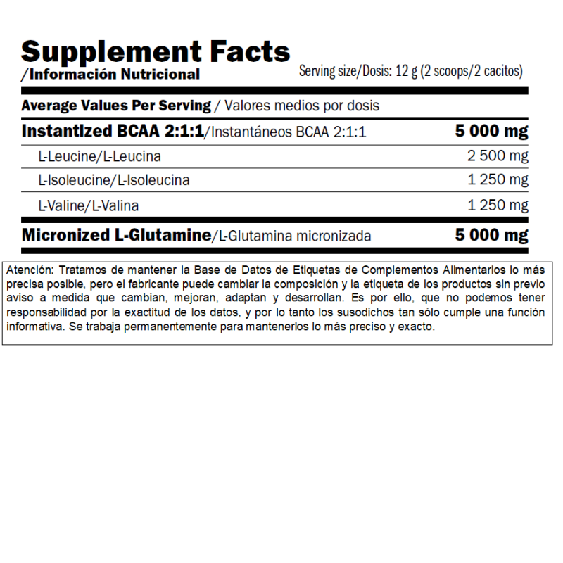 GLUTAMINE +BCAA 300G